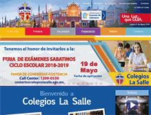 Tablet Screenshot of colegioslasalle.edu.mx